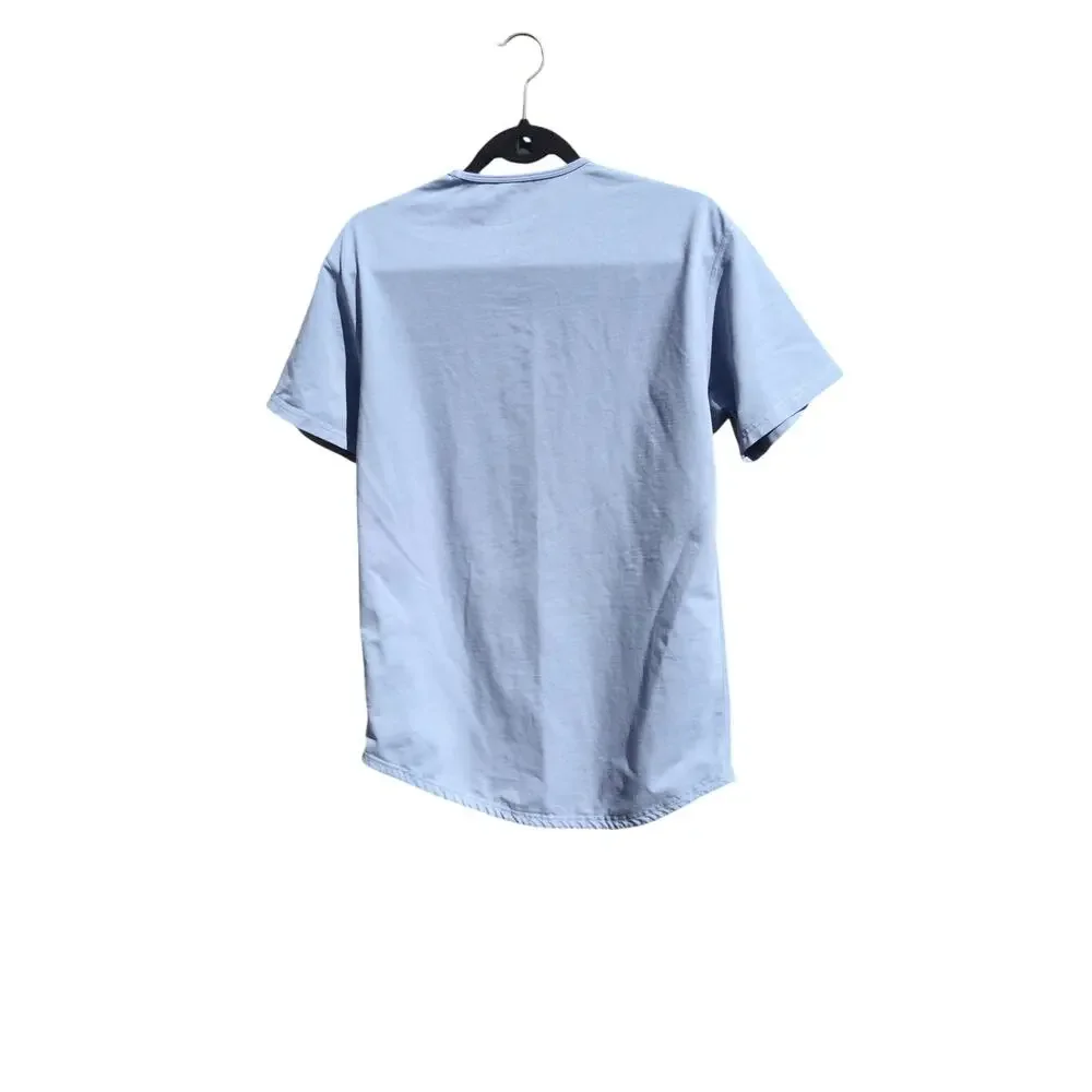BYLT Mens T-shirt Top Blue Athleisure Gym Workout Run Runner Outdoor Basic M